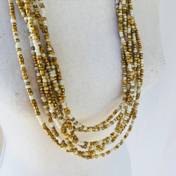 Multi strand Beaded Necklace - Picture 3 of 3